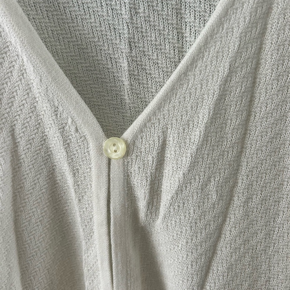 🔥$2 casual Elegant White pullover cardigan VTG Women's Sweater size 10-12 😌 - Picture 4 of 7